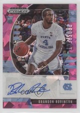2020-21 Panini Prizm Draft Picks Prospect Pink Ice Brandon Robinson Auto 0uh2