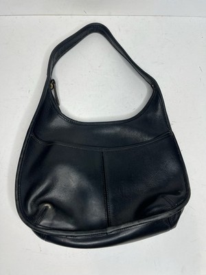 COACH 9033 Vintage Ergo Black Leather Hobo Shoulder Bag Hand bag