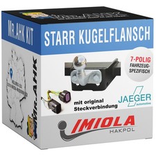 Anhängerkupplung starr für Ford Ranger III 16-23 mit 7pol spezifisch