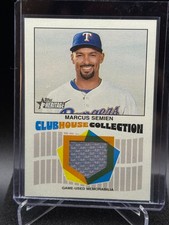 Marcus Semien 2026 Heritage Clubhouse Collection Game Used Jersey - Rangers