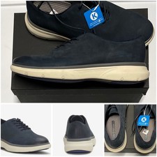 Vince Camuto Sz 11 Kulkote Oxford DressShoes Blue Leather Casual Lace Up New NWT