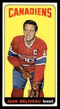 1964 Topps Hockey #33 Jean Beliveau NM - NM/MT