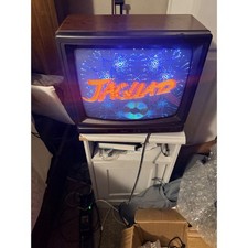 Sanyo CRT TV 13in Brown Fair Vintage Retro Gaming Wood Grain DS13030 1991