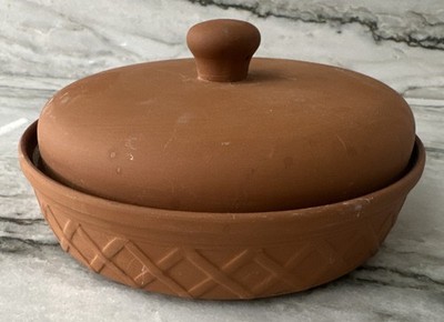 Fox Run Microwavable Terra Cotta Tortilla Warmer Glazed Interior 8 