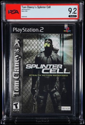 Tom Clancy's Splinter Cell Playstation 2 PS2 Sealed Graded PSA 9.2