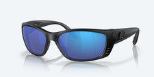 Costa Del Mar Fisch Blackout Frame Blue Mirror 580 Glass POLARIZED Lens