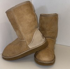 UGG Classic Short Boots 5825 Beige Sand W8 Suede Warm Cozy Gift Sheepskin READ