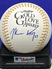 MATT KEMP  LOS ANGELES DODGERS   SIGNED OML GOLD GLOVE  BASEBALL