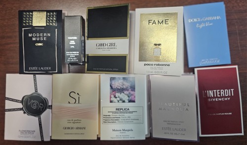 Lot of 10 Authentic Fragrance Samples -Luxury/Designer | eBay