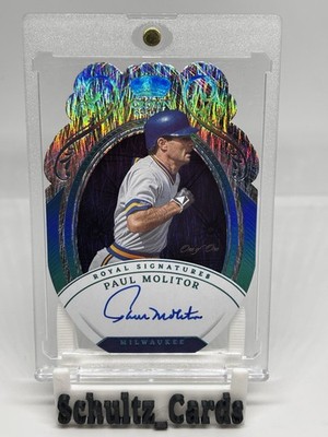 2023 TRUE ONE OF ONE 1/1 AUTO Paul Molitor Crown Royale Royal Signatures
