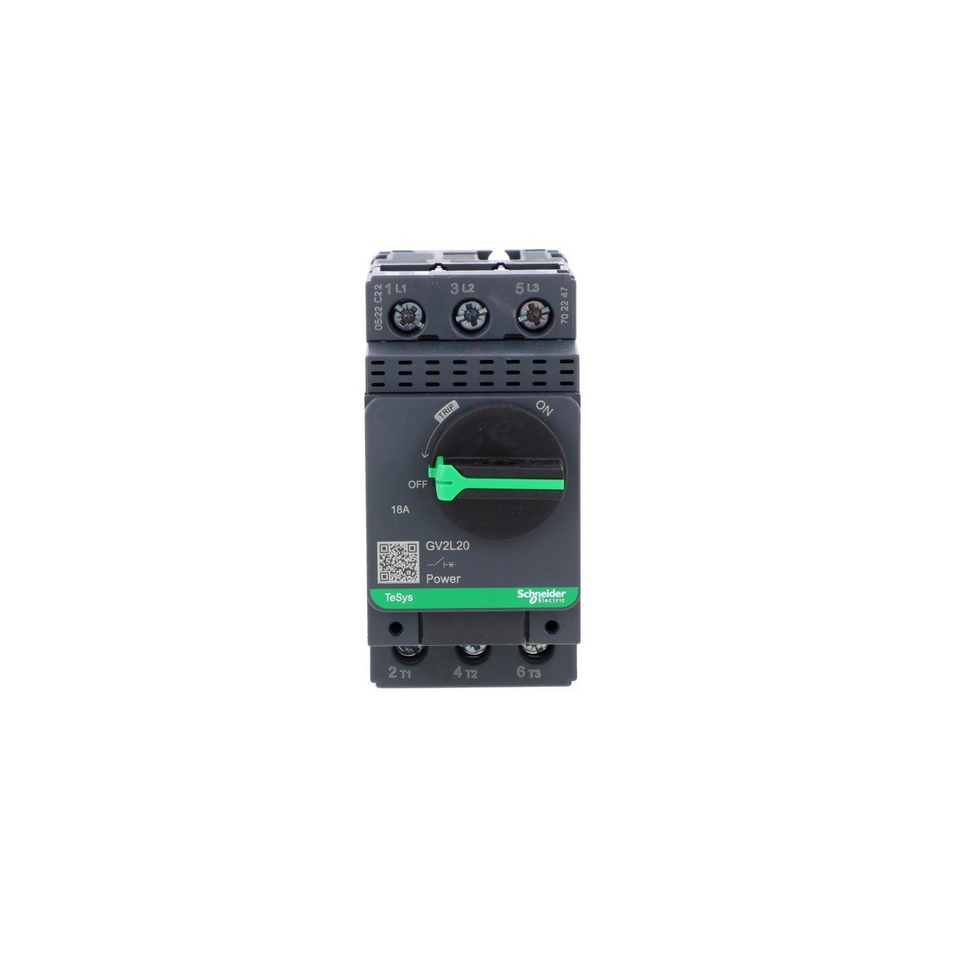 TeSys Deca Motor Switch 3P 7.5kW 18A GV2L20