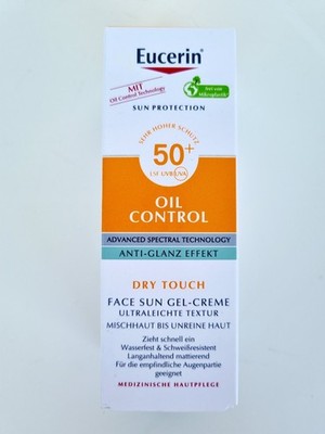 Eucerin Oil Control LSF 50+ Face Sun Gel Creme Anti Glanz Effekt 50 ml NEU  OVP