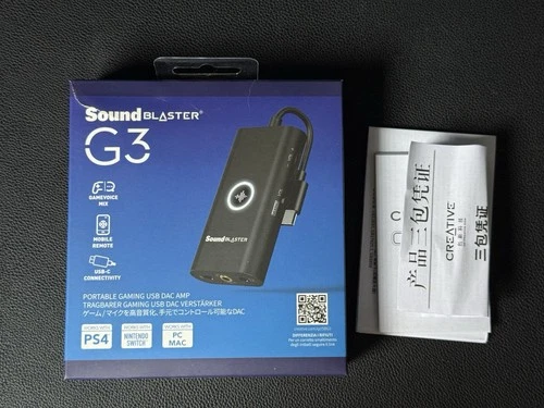 Creative Sound Blaster G3 USB Type-C Interface Portable External Console