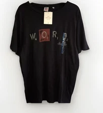 Hasbro Junk Food Black Scrabble Word Graphic T-Shirt  Men's Large NWT