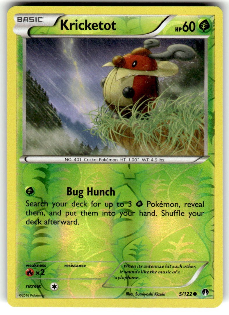 Kricketot Reverse Holo Common XY - BREAKpoint 5/122 NM