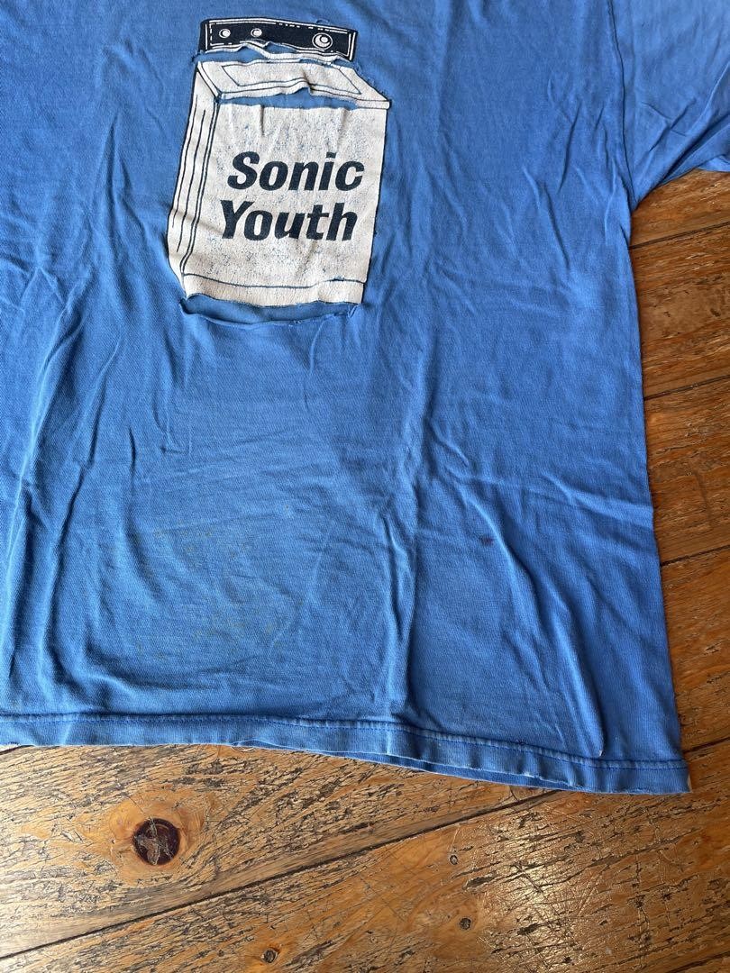 90〜00'sヴィンテージバンドtシャツSonic Youth Tシャツ 青 90〜00'sヴィンテージバンドtシャツSonic Youth Tシャツ 青 90