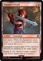 Warrior's Sword 169 Common Final Fantasy Magic: The Gathering