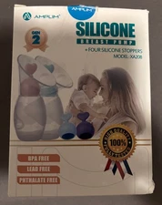 Amplim Gen2 Manual Breast Pump/Collector for Breastfeeding with Stopper-2PK,4 oz