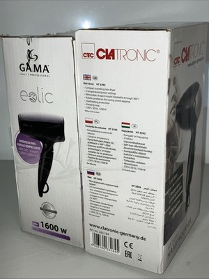 2 Stück Clatronic Reisehaartrockner und Gama Italy Professional  Haartrockner
