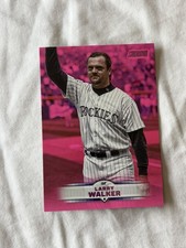 Larry Walker #36 2025 Stadium Club Pink Foil Colorado Rockies