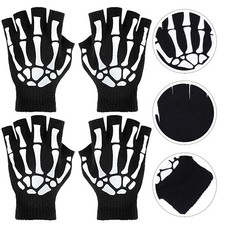 2 Pairs Winter Warm Gloves Halloween Costumes Accessories Cosplay