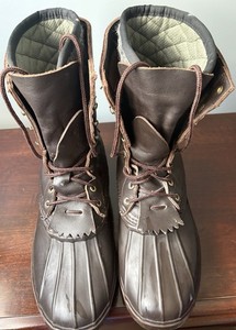 Vintage Schnee\'s Boots Bozeman Montana Rain Outdoors Pull On Duck Size 10 USA Schnee Boots | eBay main image 2