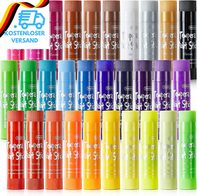Shuttle Art Tempera Paint Sticks, 30 Bunte Feste Tempera Farben Für Kinder, Goua