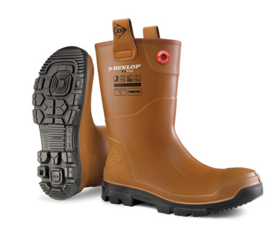 Dunlop Purofort Rigpro Fur Lined Waterproof Safety Rigger Wellington Boot  LJ2H UK