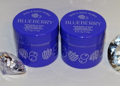 Bath & Body Works BLUEBERRY  0.73 oz nourishing  lip mask lot of 2