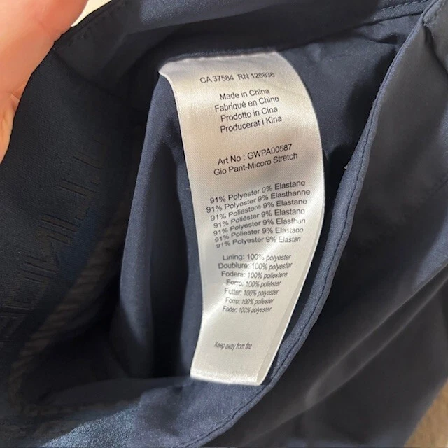 J Lindeberg Pants Men’s 32 x 27 Chino Solid Golf Performance Navy Stretch - Image 4 of 4