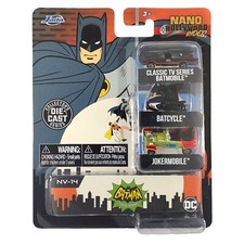 Jada Nano Rides Batman Classic Serie TV Confezione da 3 1:87 NUOVO & IMBALLO ORIGINALE