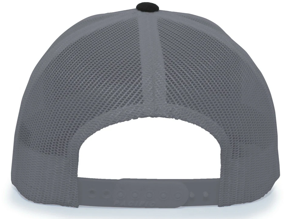 Gorra Pacific Headwear 104S puntada en contraste camionero Snapback mezcla de algodón talla única Foto 2 de 3