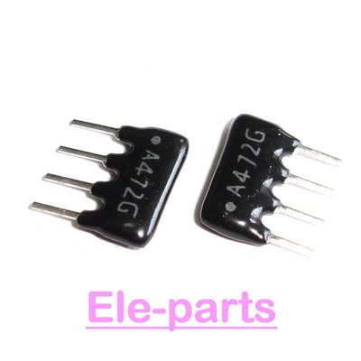 50 PCS A04-472G -4 A04-472 4.7K ohm 3 Commoned Resistor Network Array 4 ...