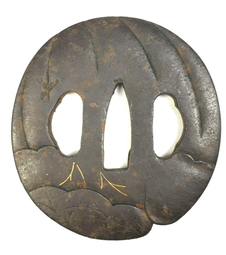 Высококачественный Японский Меч Цуба Железный Страж EDO Период Из ЯПОНИИ Редкий JP - Изображение 2 из 4