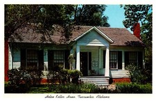 Tuscumbia AL Alabama Helen Keller Home Birthplace Street View Chrome Postcard