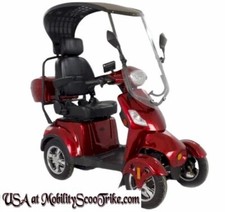 heavy-duty Covered four wheels electric mobility scooter with roof, golfing