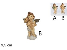 Angelo su Nuvola Cm. 9.5 Alberello o Orsacchiotto Angioletto resina Statuina