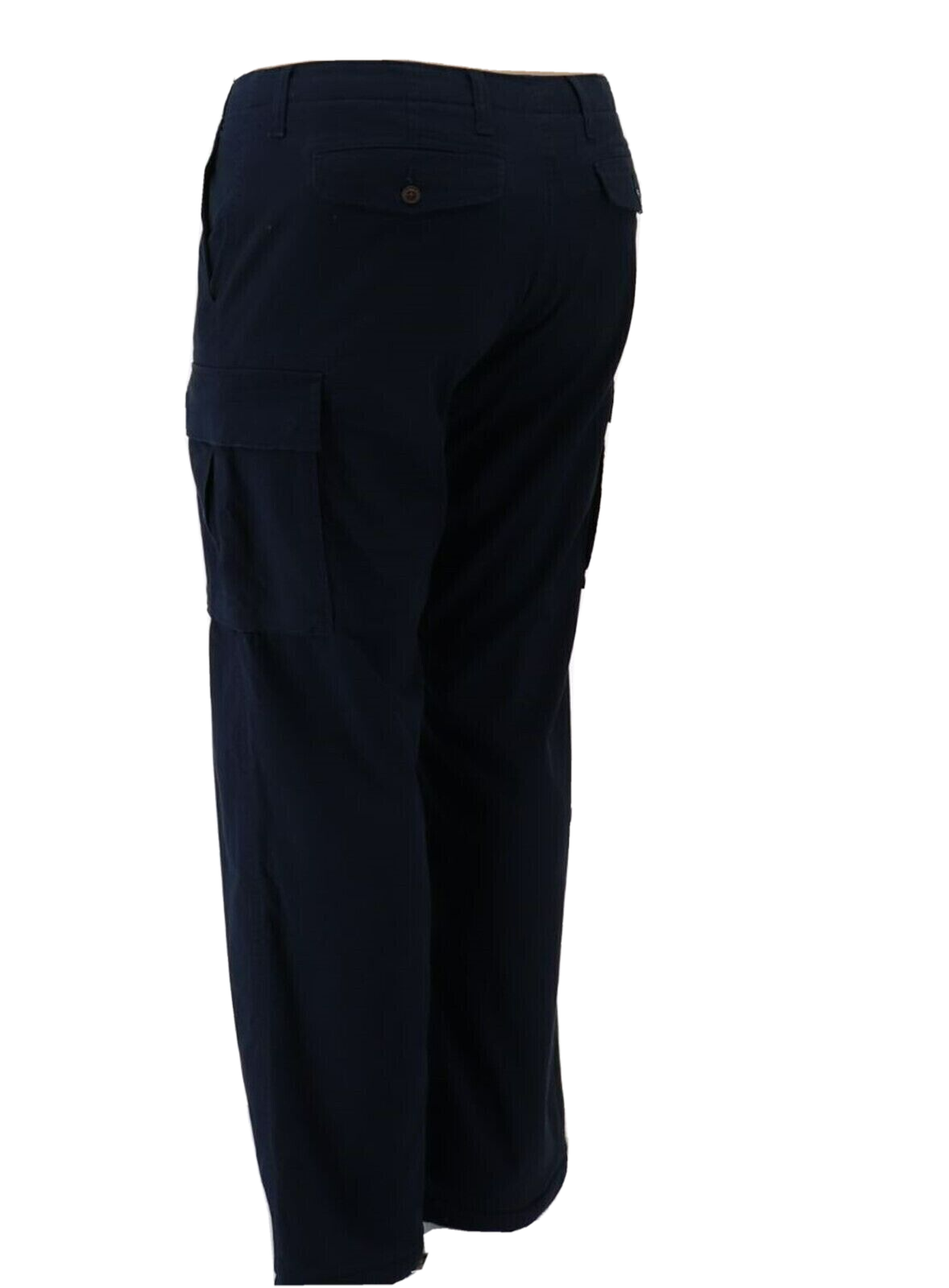 Lands' End Traditional Fit Fleece Lined Cargo Pants Radiant Navy 38 x