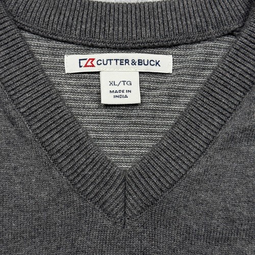 Cutter & Buck Vest Mens Extra Large Gray Torrey Pines Golf Pullover Sweater XL - Picture 5 of 8