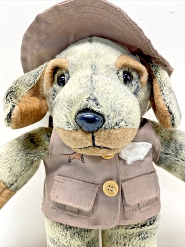 Chaleco de Colección Dan Dee Coleccionistas Elección Marrón 11" Alto Cachorro Peluche Caqui Sombrero de Safari - Imagen 3 de 12