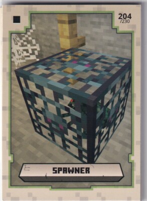 Panini Minecraft Adventure Trading Cards Karte Nr. 204 Spawner