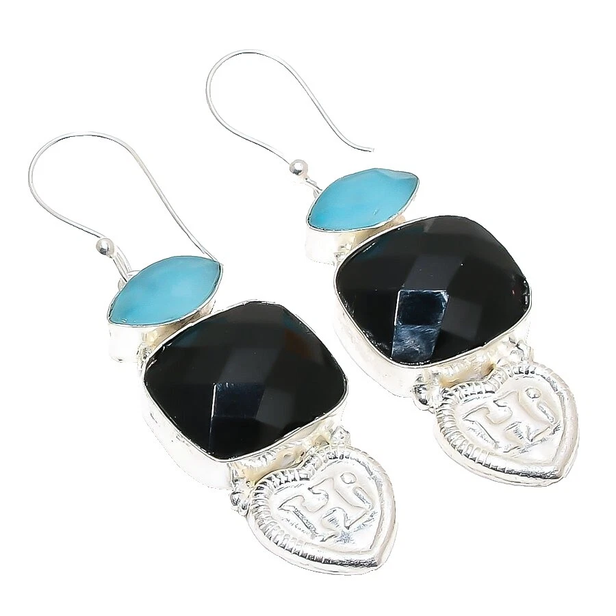 Chalcedony Black Fashion Earrings