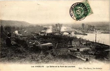 Old postcard Les Andelys - La Seine et le Pont de LOUVIERS (163553)
