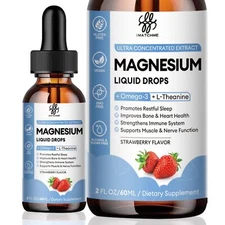 iMATCHME Magnesium Glycinate Liquid Drop with Citrate Oxide and Taurate Calm ...