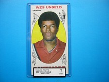 1969/70 TOPPS NBA BASKETBALL CARD #56 WES UNSELD ROOKIE KSA 7 NM SHARP!! GL