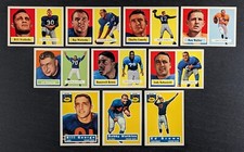 1956 and 1957 Topps Football Archives Lot 10 Cards Reprint
