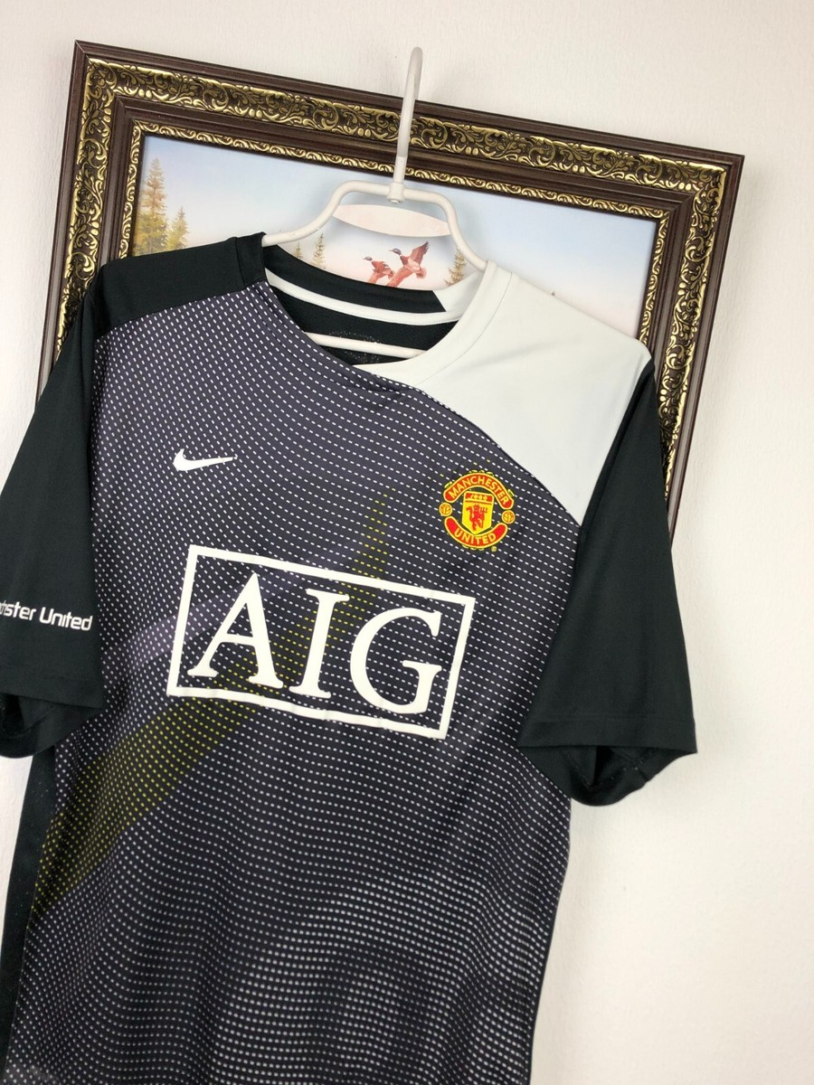 Vintage Nike Manchester United Football Shirt Soccer Player Issue