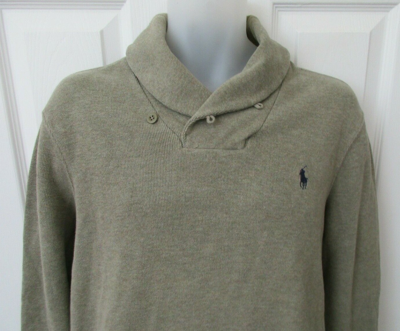 Polo Ralph Lauren Pony Estate costina scialle colletto pullover felpa maglione camicia