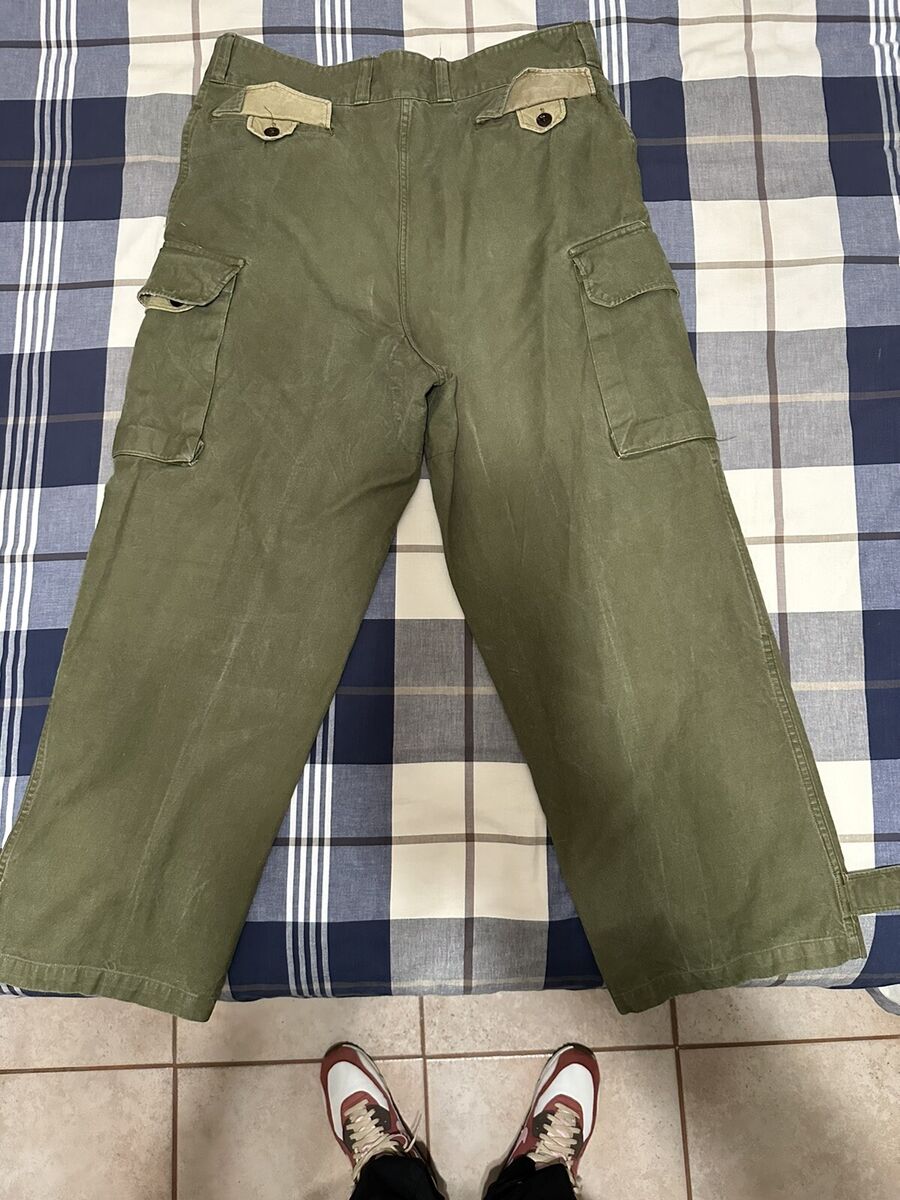 Vintage RRL Ralph Lauren Military Green Wide-Leg Heavy Twill Vintage RRL Ralph Lauren Military Green Wide-Leg Heavy Twill