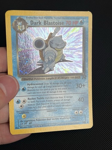 Pokemon TCG 2000 Team Rocket: Dark Blastoise Holo 3/82 - Picture 6 of 11